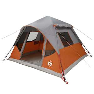 vidaXL Kohene Telk Hall ja oranž 305 x 275 x 190 cm Pol&uuml;ester ja teras