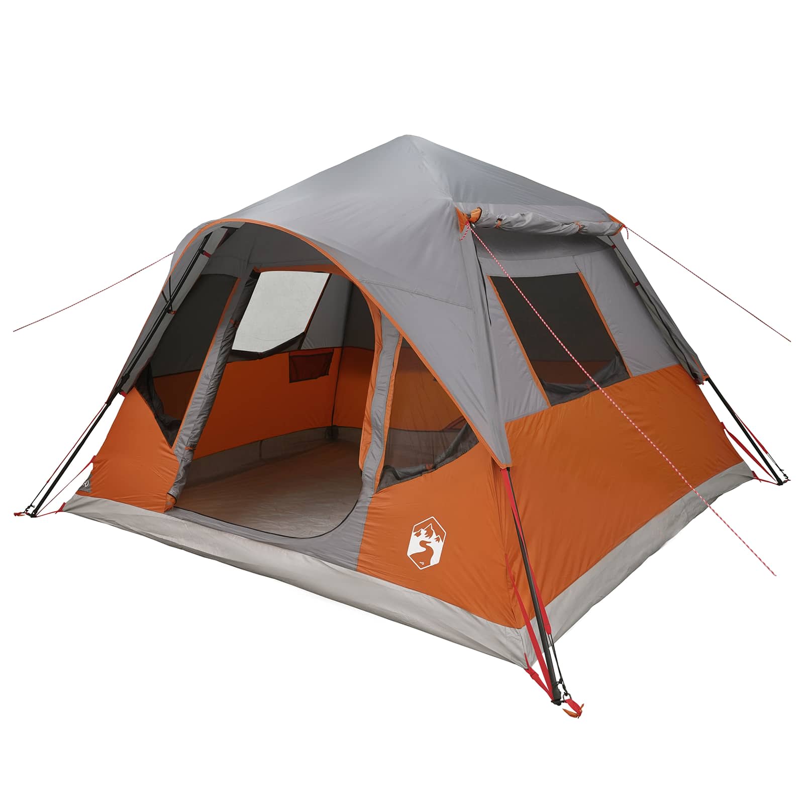 vidaXL Cort Instant cu acoperiș Gri și Portocalie 305 x 275 x 190 cm