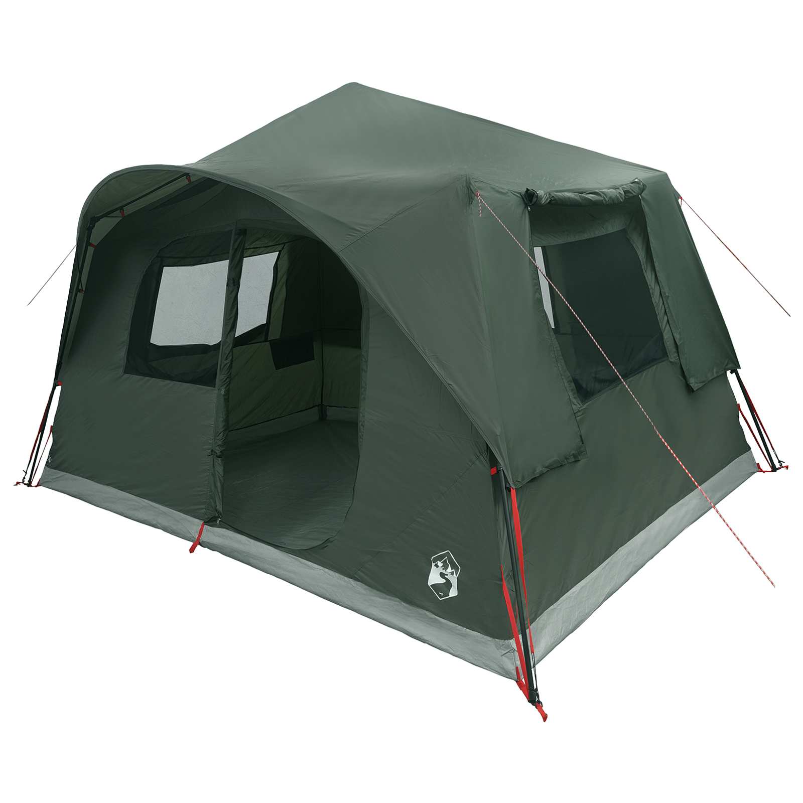 vidaXL Cort Instant Verde Army 365 x 380 x 200 cm Poliester și oțel