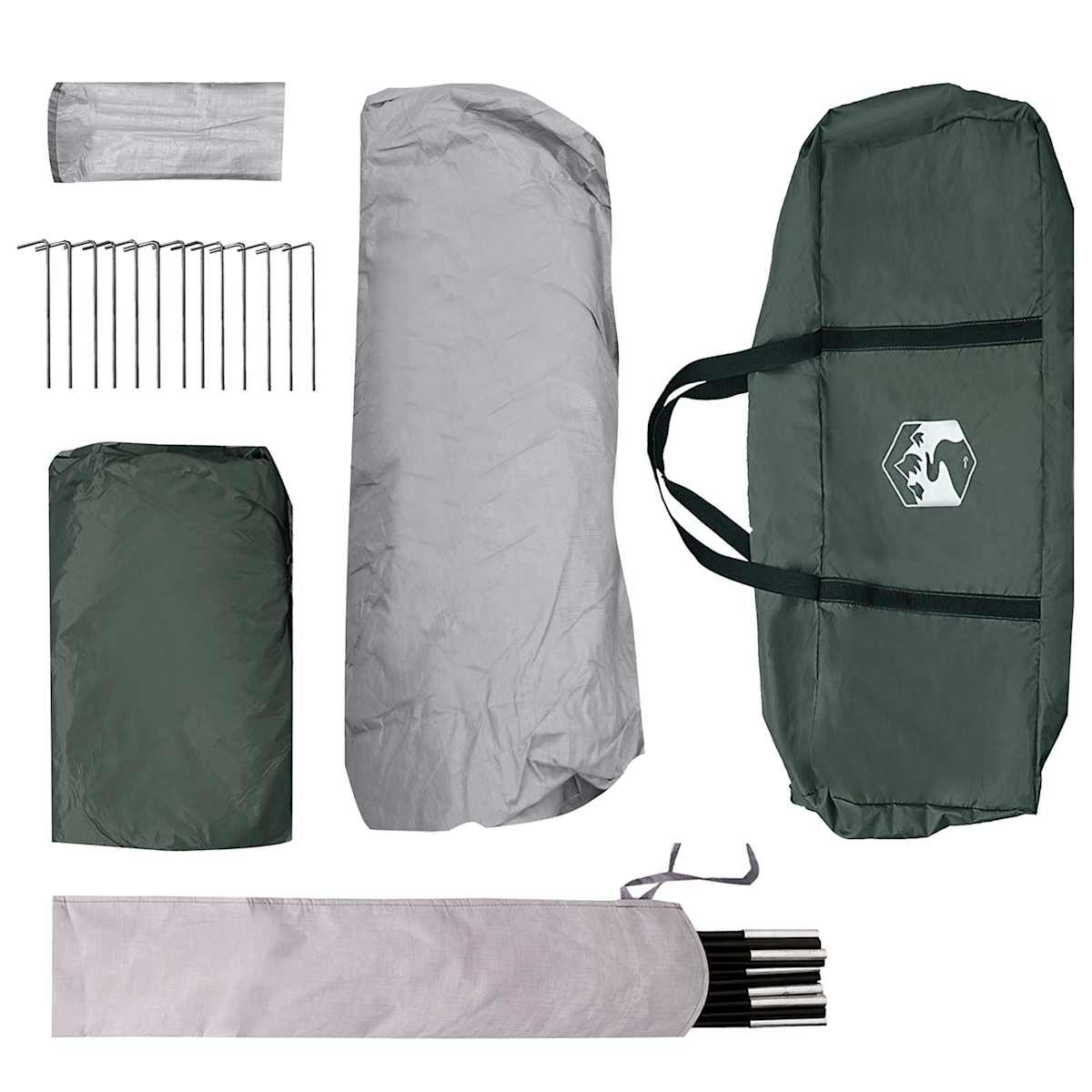 Familietelt 6-personers Polyester og Stål - Billede 9
