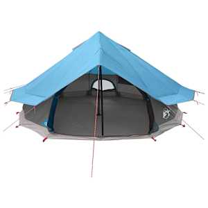 Tipi stan se střechou Modrá 700 x 700 x 395 cm Polyester a ocel - obrázek 4