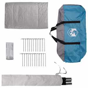 Tipi stan se střechou Modrá 800 x 800 x 430 cm Polyester a ocel - obrázek 7