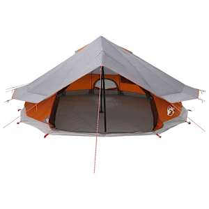 Tipi stan Šedá a oranžová 800 x 800 x 430 cm Polyester a ocel - obrázek 4