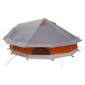 Tipi stan Šedá a oranžová 800 x 800 x 430 cm Polyester a ocel - obrázek 5