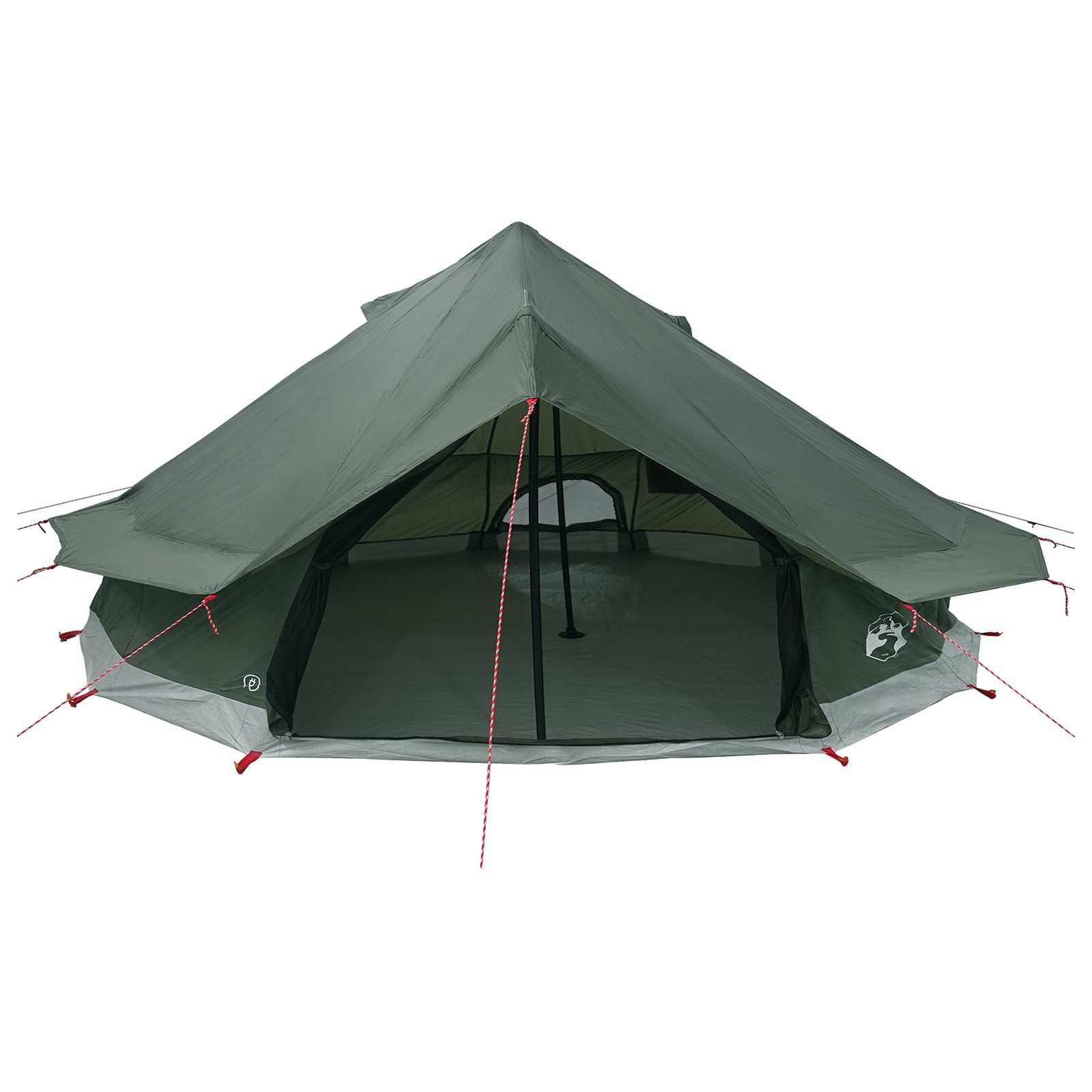 Tipi stan Armádně zelená 800 x 800 x 430 cm Polyester a ocel - obrázek 4