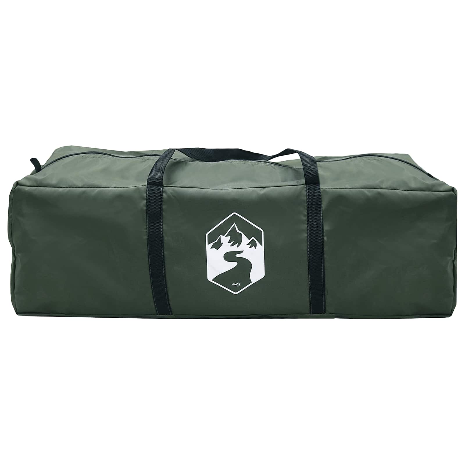 Tipi stan Armádně zelená 250 x 250 cm Polyester a ocel - obrázek 6