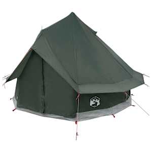 Tipi stan Armádně zelená 250 x 250 cm Polyester a ocel - obrázek 3