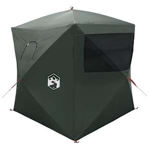 Lovecký stan Armádně zelená 143 x 143 x 165 cm Polyester a ocel - obrázek 6