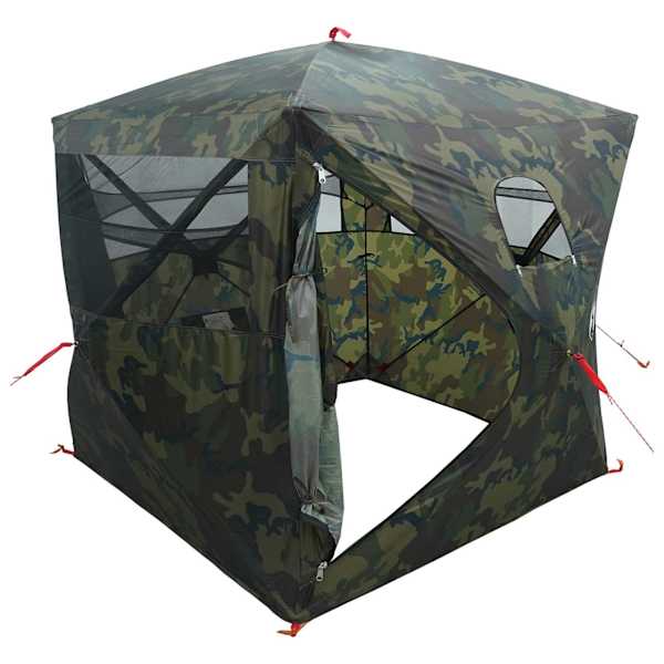 vidaXL Jaht Telk Kamuflaaž 143 x 143 x 165 cm Pol&uuml;ester ja teras