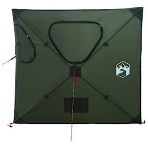 Lovecký stan Armádně zelená 145 x 145 x 150 cm Polyester a ocel - obrázek 4