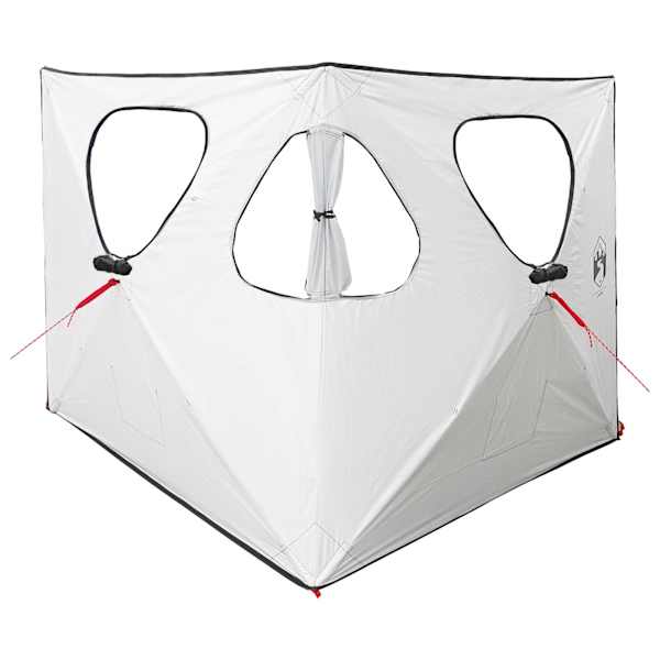 vidaXL Jaht Telk 145 x 145 x 150 cm Valge Mustate Pol&uuml;ester ja teras
