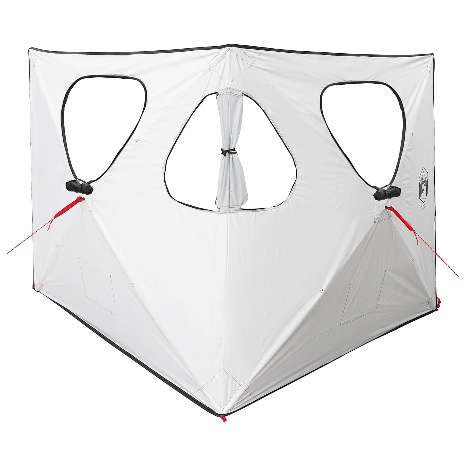 vidaXL Cort de vânătoare cu acoperiș Alb Blackout 145 x 145 x 150 cm