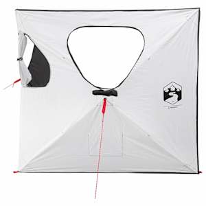 Lovecký stan Bílý blackout 145 x 145 x 150 cm Polyester a ocel - obrázek 4