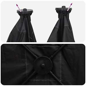 Lovecký stan Bílý blackout 145 x 145 x 150 cm Polyester a ocel - obrázek 13