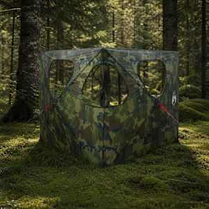 Lovecký stan Maskáčová 145 x 145 x 150 cm Polyester a ocel - obrázek 1