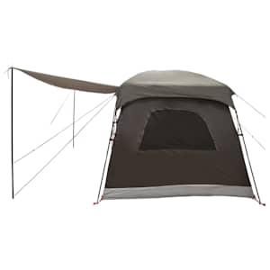 Rodinný stan se střechou Hnědošedý 380 x 260 x 190 cm Polyester - obrázek 6