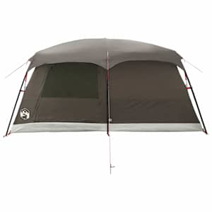 Rodinný stan Hnědošedý 420 x 305 x 200 cm Polyester a ocel - obrázek 7