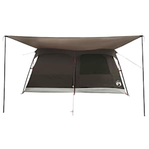 Rodinný stan Hnědošedý 420 x 305 x 200 cm Polyester a ocel - obrázek 5