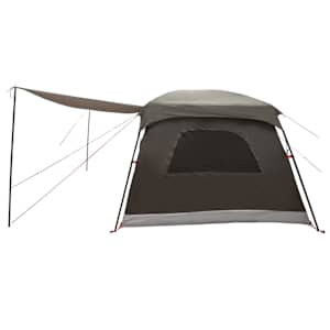 Rodinný stan Hnědošedý 420 x 305 x 200 cm Polyester a ocel - obrázek 6