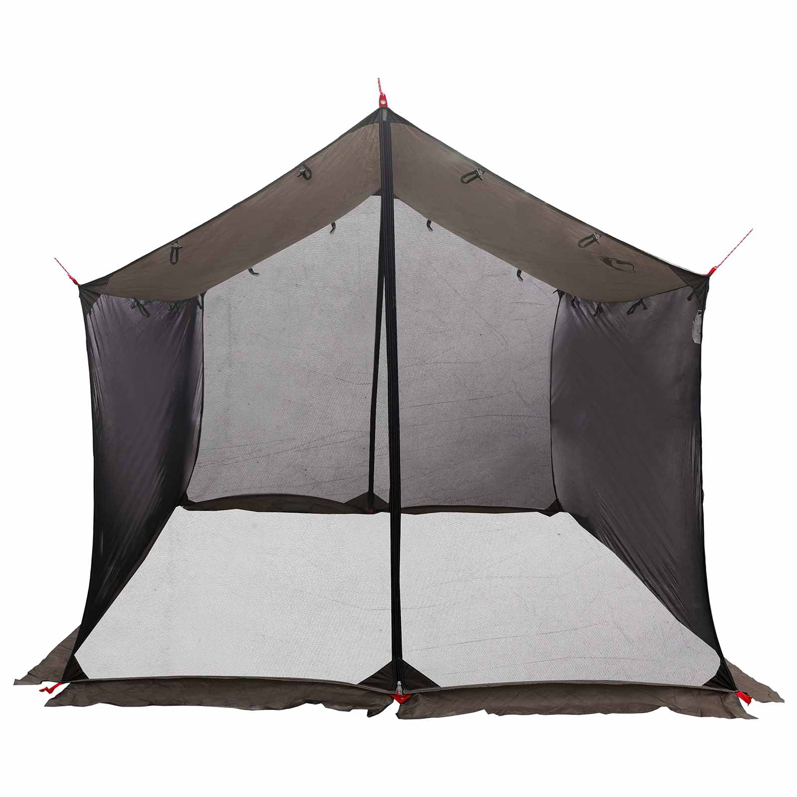 Camping-teltta verkkoseinillä Ruskea Harmaa 340 x 260 x 220 cm - Image 4