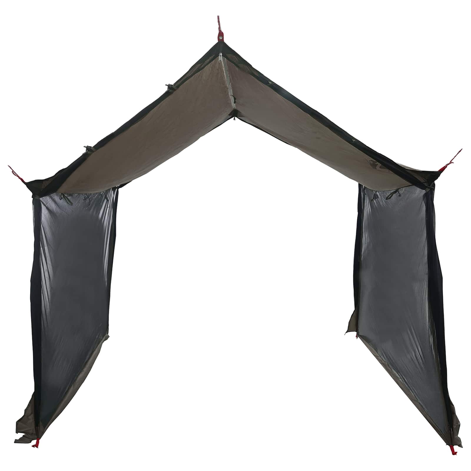 Camping-teltta verkkoseinillä Ruskea Harmaa 340 x 260 x 220 cm - Image 5