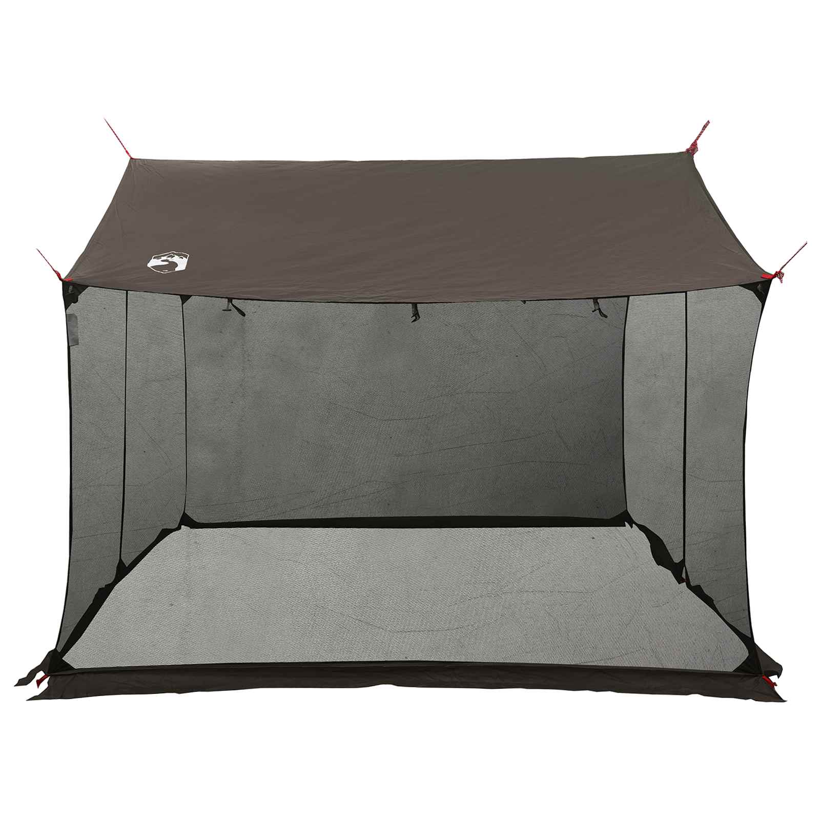 Camping-teltta verkkoseinillä Ruskea Harmaa 340 x 260 x 220 cm - Image 6