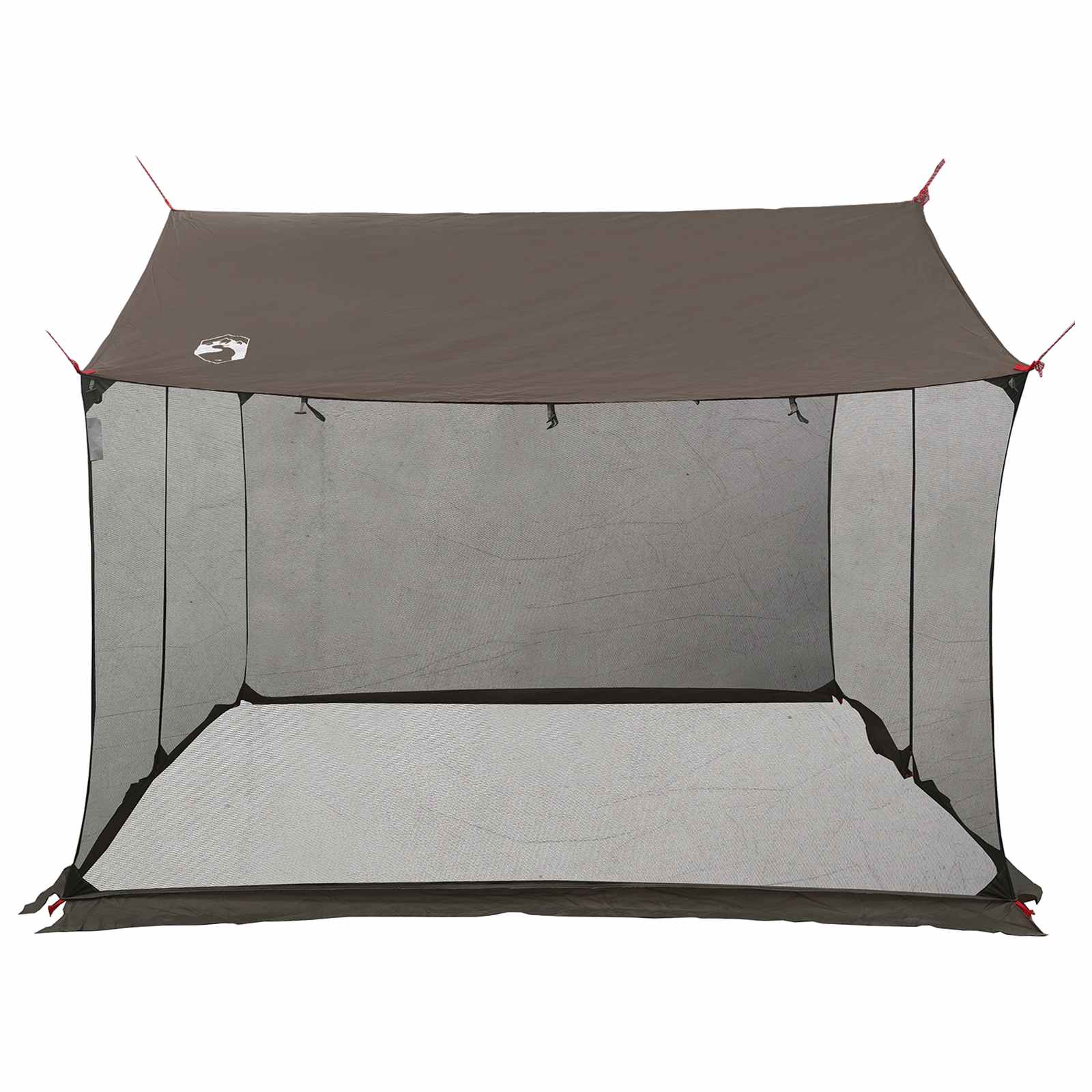 vidaXL Camping-Tarp mit Netzwänden Braun Grau 270 x 210 x 210 cm – Bild 6