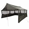 vidaXL Peretelk Pruun hall 450 x 400 x 265 cm Pol&uuml;ester ja teras
