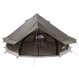 Tipi stan Hnědošedý 700 x 700 x 395 cm Polyester a ocel - obrázek 4