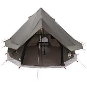 Tipi stan se střechou Hnědošedý 250 x 250 cm Polyester a ocel - obrázek 4