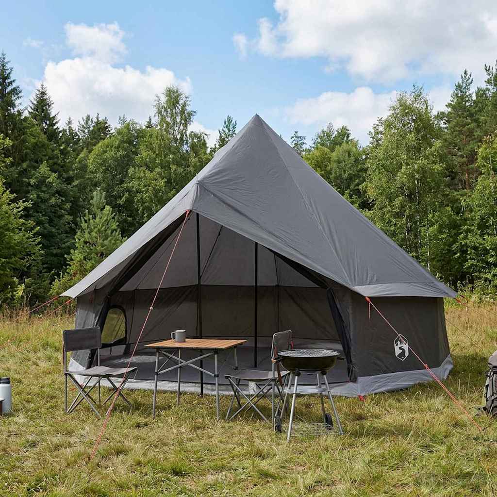 Tipi-teltta katolla Ruskea Harmaa 300 x 300 x 200 cm