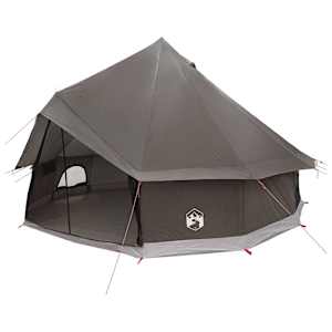 Tipi stan Hnědošedý 300 x 300 x 200 cm Polyester a ocel - obrázek 2