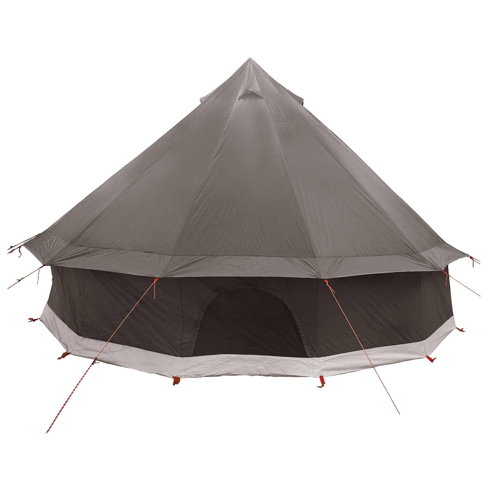 Tipi-teltta katolla Ruskea Harmaa 300 x 300 x 200 cm - Image 7