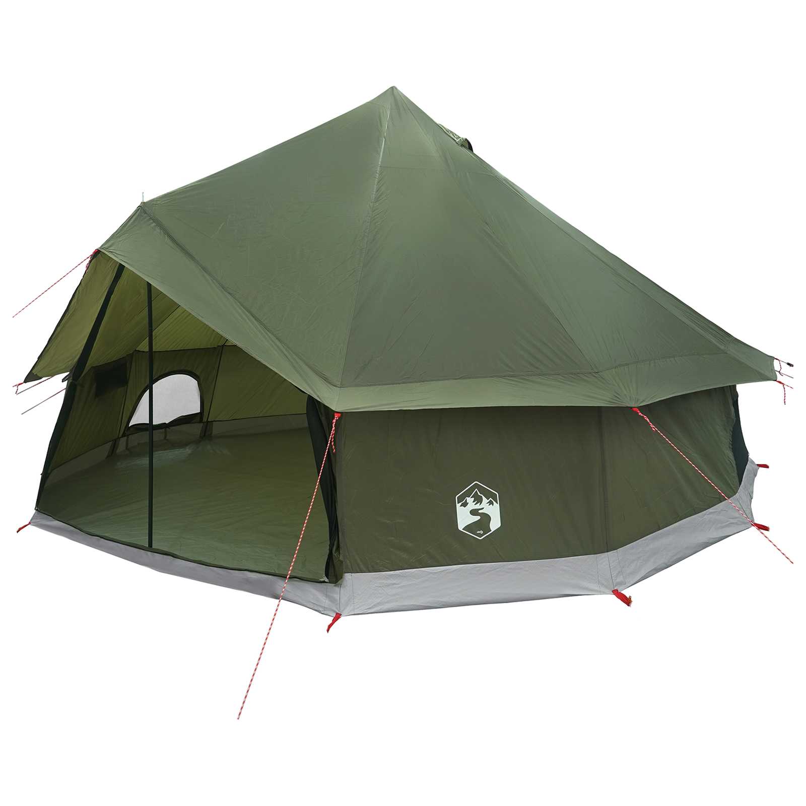 Tipi-teltta katolla Oliivinvihreä 400 x 400 x 250 cm - Image 2