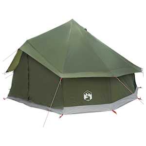 Tipi stan 8místný Olivově zelená Polyester a ocel - obrázek 3