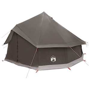 Tipi stan Hnědošedý 400 x 400 x 250 cm Polyester a ocel - obrázek 3