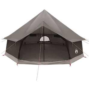 Tipi stan Hnědošedý 400 x 400 x 250 cm Polyester a ocel - obrázek 4