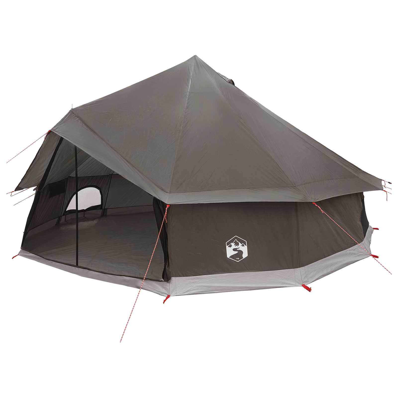 Tipi-teltta katolla Ruskea Harmaa 600 x 600 x 350 cm - Image 2