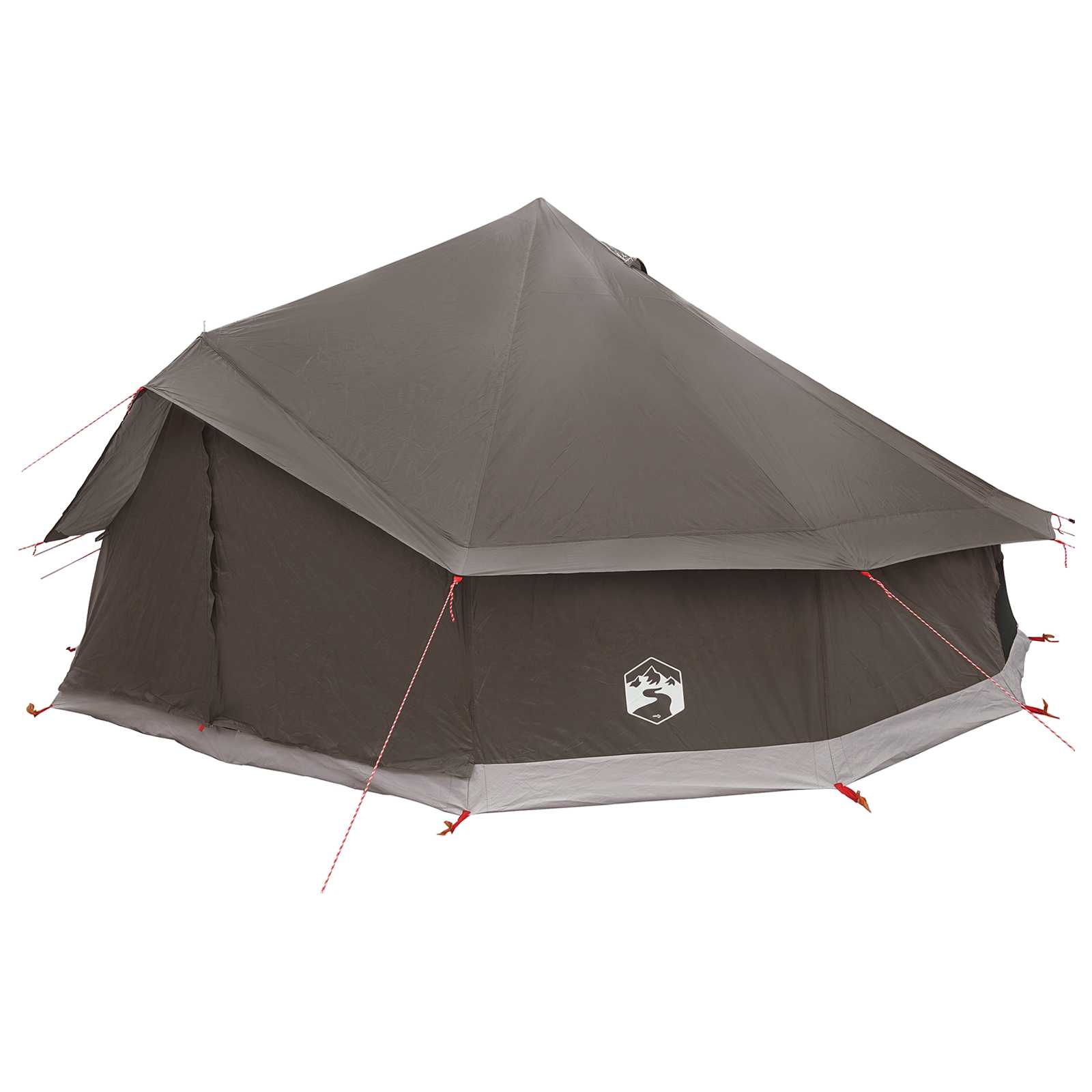 Tipi-teltta katolla Ruskea Harmaa 600 x 600 x 350 cm - Image 3