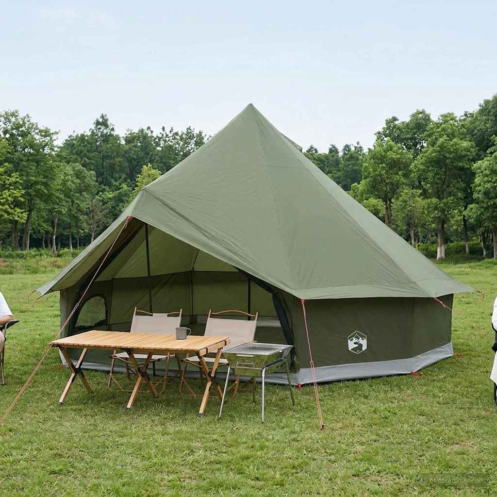 Tipi-teltta katolla Oliivinvihreä 500 x 500 x 300 cm