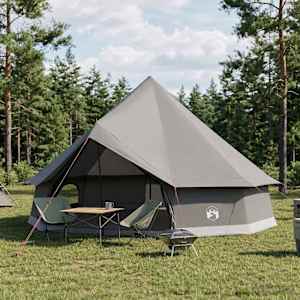 Tipi stan Hnědošedý 500 x 500 x 300 cm Polyester a ocel - obrázek 1