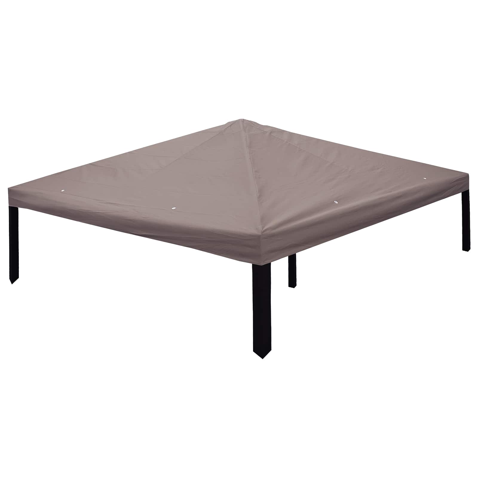 Gazebo-kansio katolla Taupe 300 x 300 cm Polyesteri ja teräs