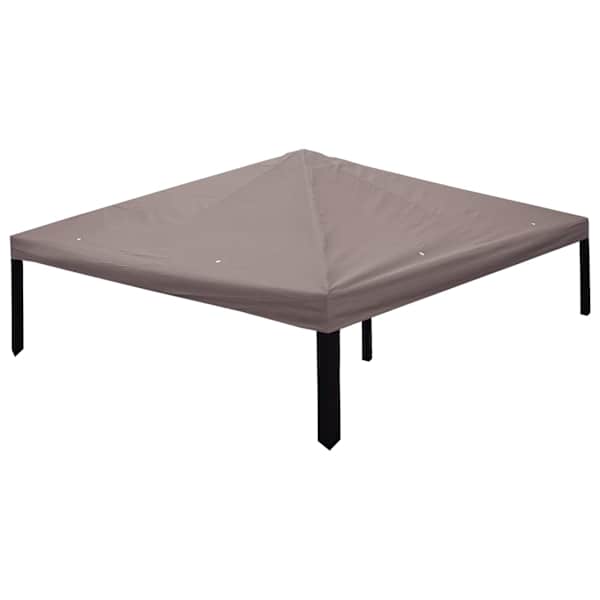 vidaXL Gazebo Kate 300 x 300 cm Pruunikashall Pol&uuml;ester ja teras