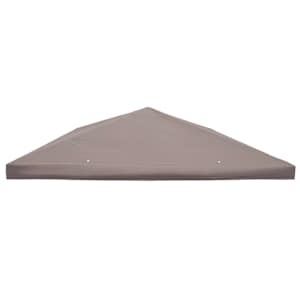 Plachta na altán Taupe 300 x 300 cm Polyester a ocel - obrázek 2
