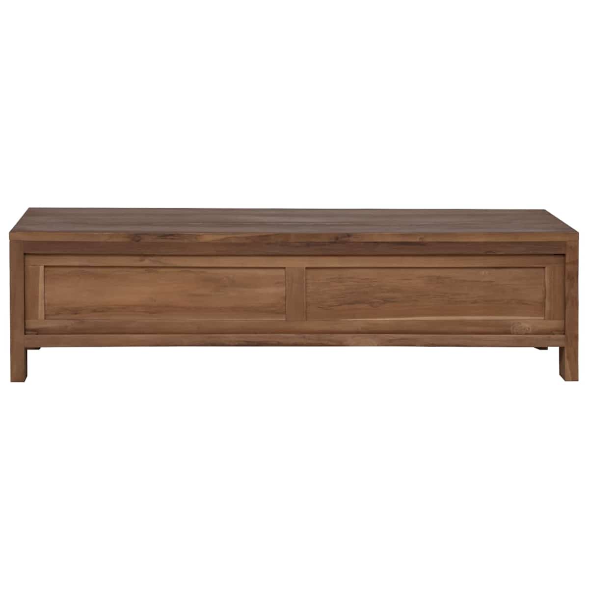 TV-skab 110 x 30 x 30 cm Massiv Teaktræ Naturfarvet - Billede 5