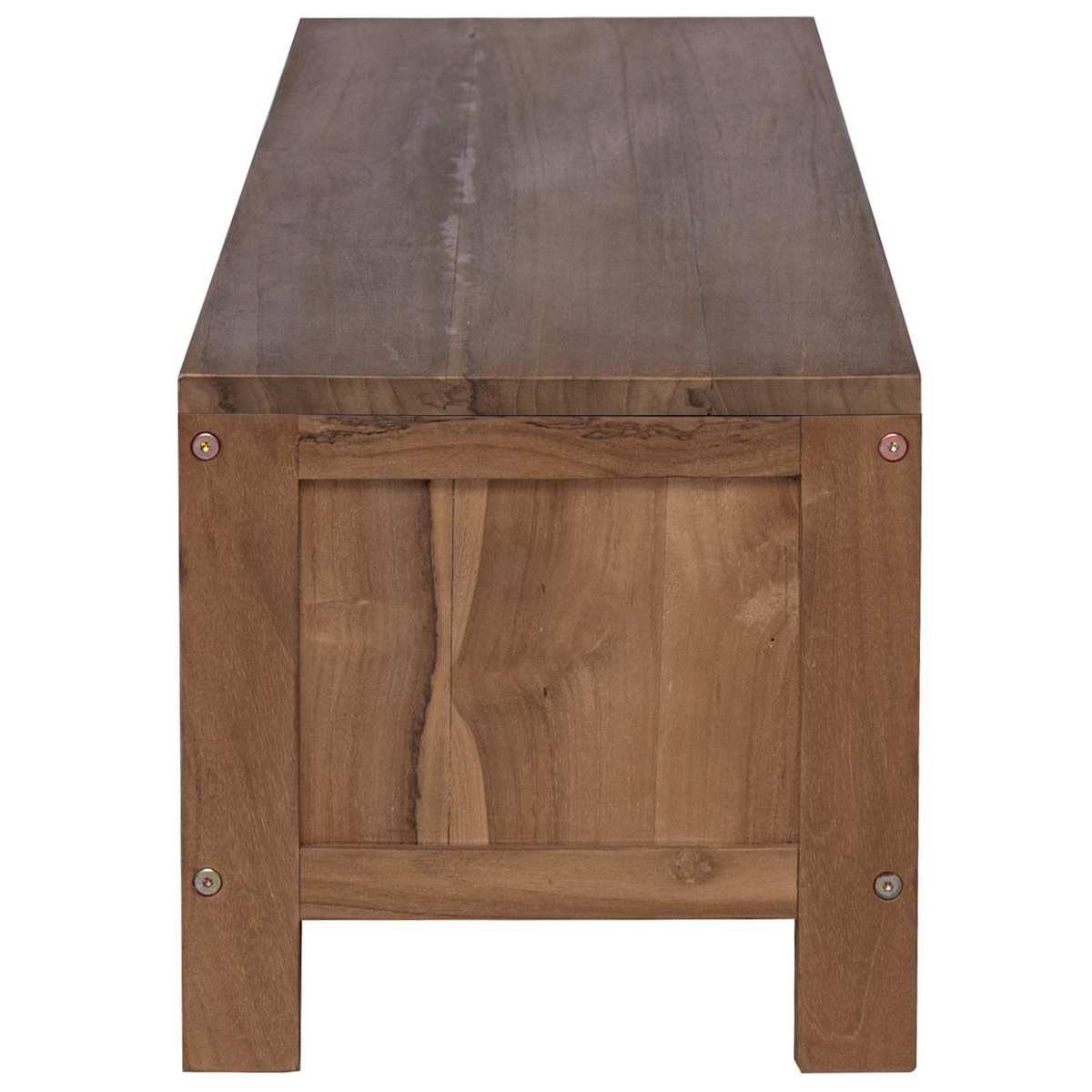 TV-skab 110 x 30 x 30 cm Massiv Teaktræ Naturfarvet - Billede 4