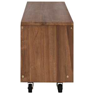 Televizní skříň 110 x 30 x 40 cm Přírodní Pevné teakové dřevo - obrázek 4