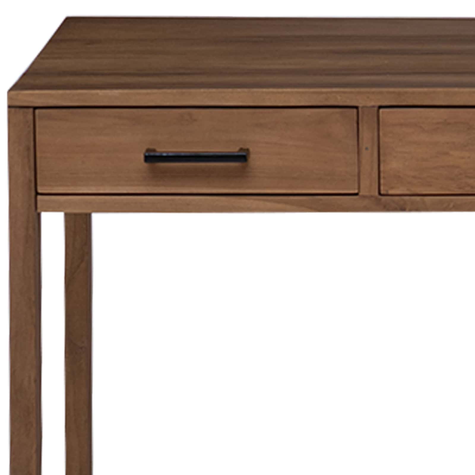 Bureau met lades Naturel Massief Teakhout 110 x 50 x 75 cm image 7