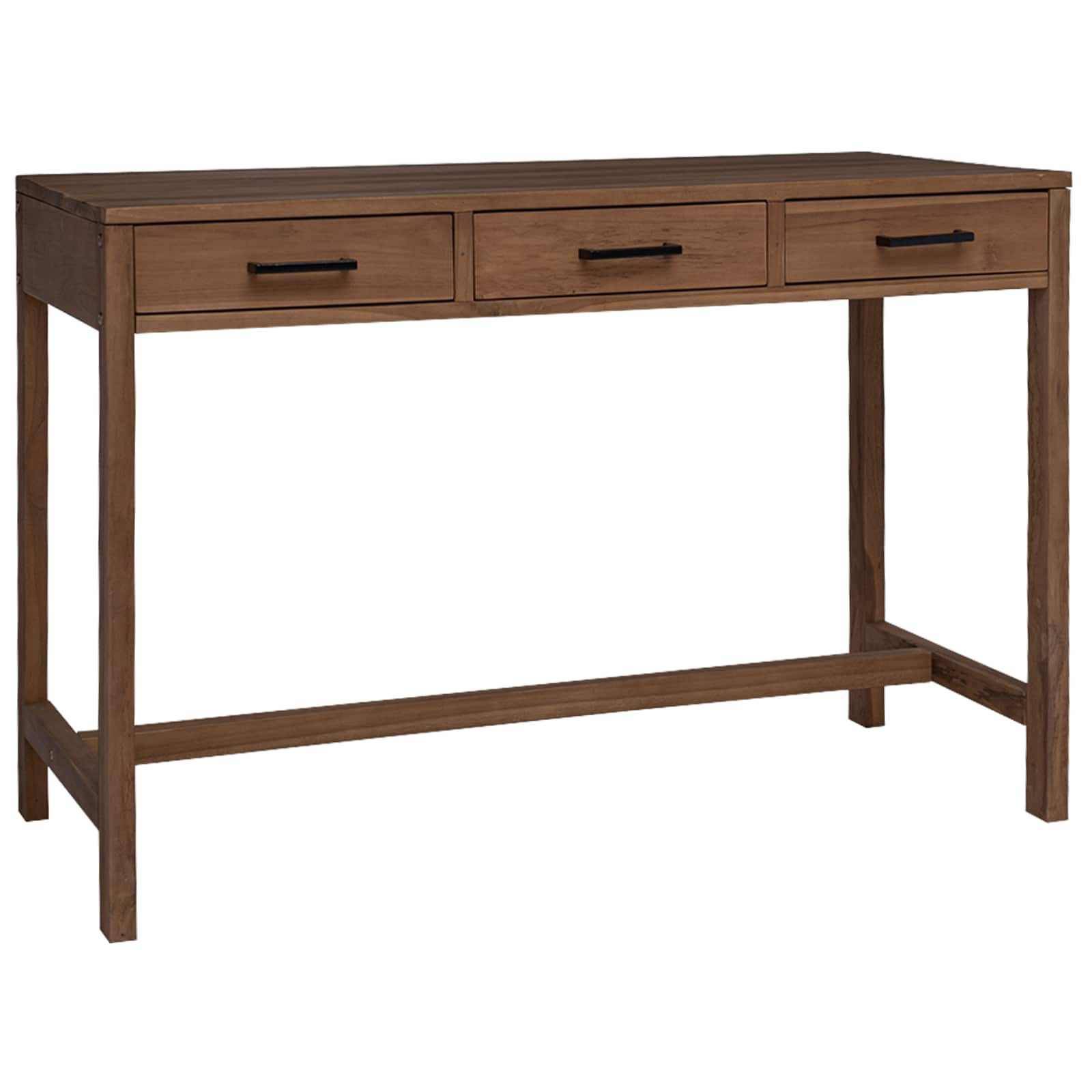 Bureau met lades Naturel Massief Teakhout 110 x 50 x 75 cm image 1