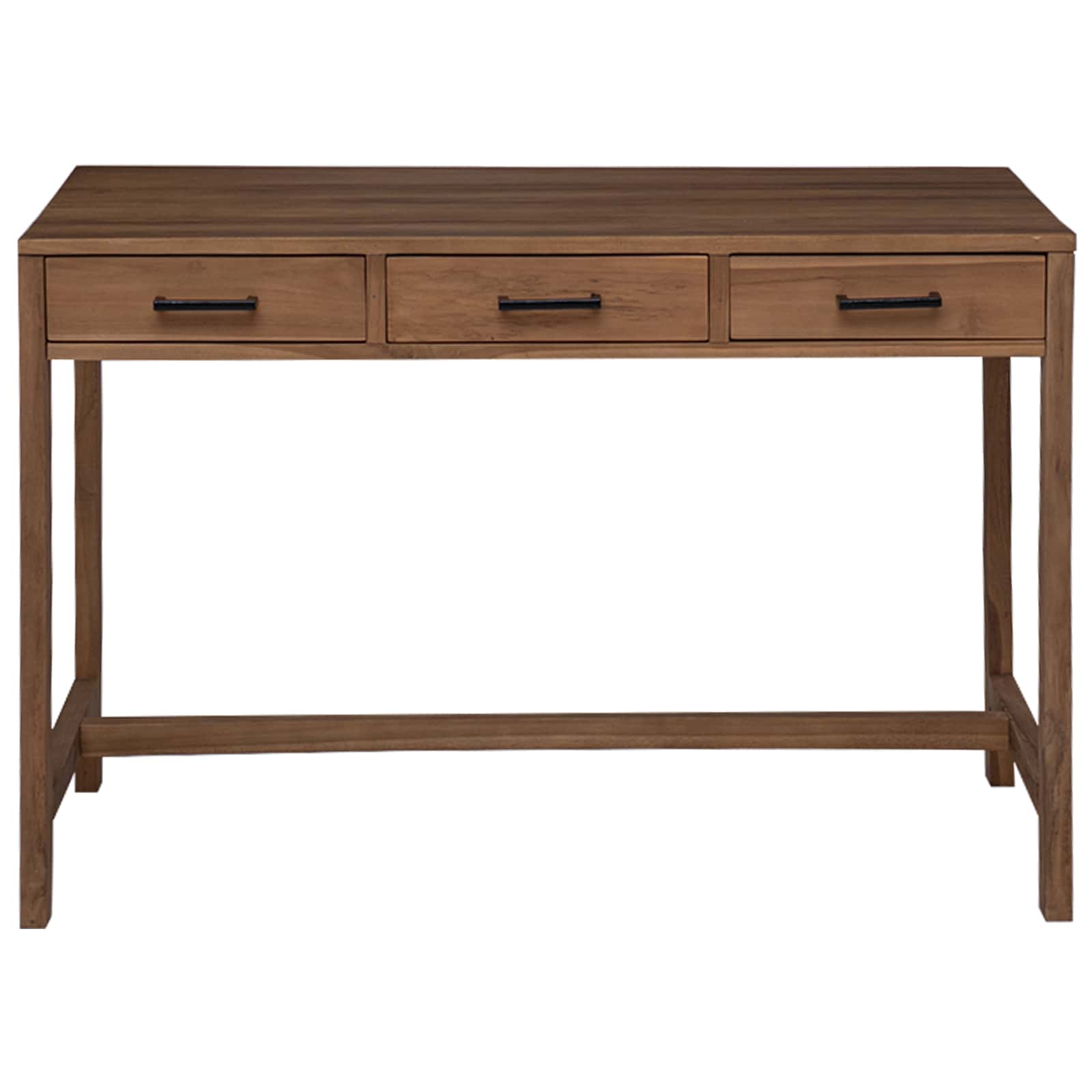Bureau met lades Naturel Massief Teakhout 110 x 50 x 75 cm image 3
